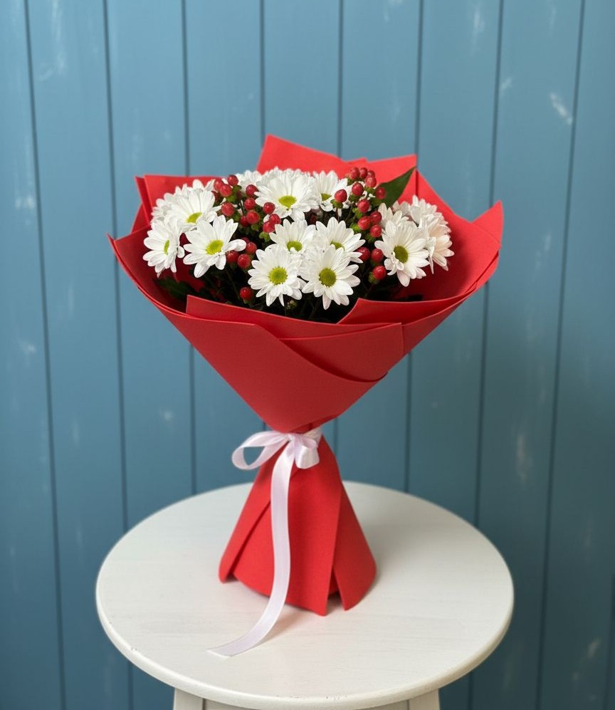 Букет цветов из: Хризантемы в Полярном