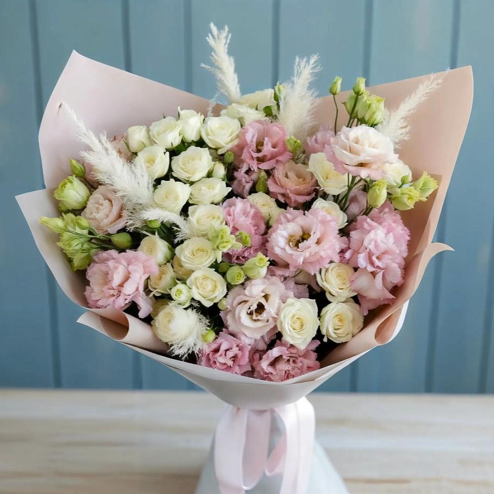 Букет цветов из: Альстромерии и Розы в Полярном