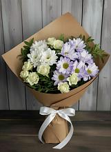 Букет цветов из:  Хризантемы и Розы в Полярном