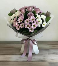 Букет цветов из:  Хризантемы и Розы в Полярном