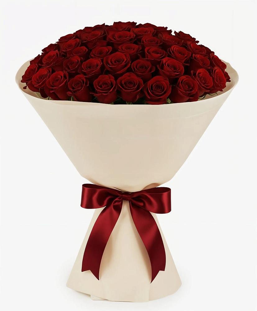 Букет 101 Бордовая роза Блэк Бакарра в Полярном