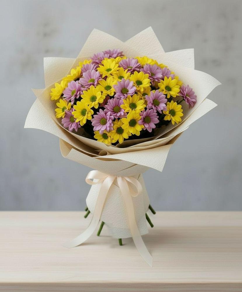 Букет цветов из: Хризантемы в Полярном